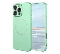 UPLAI Magnetic Case for Xiaomi Poco X7 Pro 5G, Ultra Thin Silky Liquid Silicone Shockproof Cover with Camera Protection, Soft Fiber Lining TPU Fashion Case. Light Green