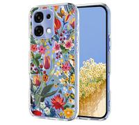 UPLAI Printed Case for Oppo A6 Pro 5G with Cute Flower Pattern Cover Girl Women Clear TPU Transparent Shockproof scratch Silicone Slim Stylish Durable, Lily