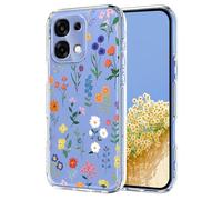 UPLAI Printed Case for Oppo A6 Pro 5G with Cute Flower Pattern Cover Girl Women Clear TPU Transparent Shockproof scratch Silicone Slim Stylish Durable, Daisy