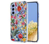 UPLAI Printed Case for Samsung Galaxy A17/Samsung A26 5G with Cute Flower Pattern Cover Girl Women Clear TPU Transparent Shockproof scratch Silicone Slim Stylish Durable, Lily
