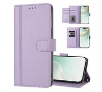 UPLAI Wallet Case for HONOR 600 5G, Premium Vintage Large Capacity Leather Flip Magnetic Closure Cover with Card Holder, Kickstand Wrist Strap, Light Purple