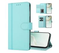 UPLAI Wallet Case for HONOR 600 5G, Premium Vintage Large Capacity Leather Flip Magnetic Closure Cover with Card Holder, Kickstand Wrist Strap, Light Green