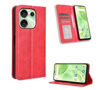UPLAI Wallet Case for Umidigi G9 5G / G9A / G9T / G9C, Premium Leather Magnetic Closure Flip Cover, Slim Shockproof Kickstand Case Cover for Umidigi G9 5G / G9A / G9T / G9C.Red