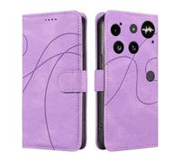 UPLAI Wallet Flip Case for Nothing Phone (3), Premium Vintage PU Leather Cover with 3 Card Holder, Kickstand, Shockproof & Hidden Magnetic Adhesion, Purple