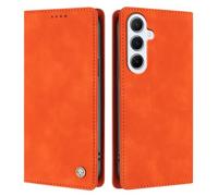 UPLAI Wallet Flip Case for Samsung Galaxy A16 5G/4G, Premium Leather Cover with RFID-blocking Card Holder, Kickstand, Shockproof & Hidden Magnetic Adhesion, Orange