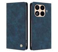 UPLAI Wallet Flip Case for Xiaomi 15T Pro 5G, Premium Leather Cover with RFID-blocking Card Holder, Kickstand, Shockproof & Hidden Magnetic Adhesion, Dark Blue