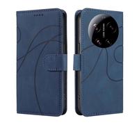 UPLAI Wallet Flip Case for Xiaomi 17 Ultra 5G, Premium Vintage PU Leather Cover with 3 Card Holder, Kickstand, Shockproof & Hidden Magnetic Adhesion, Blue