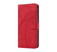 UPLAI Wallet Flip Case for Xiaomi 17T Pro 5G, Premium Vintage PU Leather Cover with 3 Card Holder, Kickstand, Shockproof & Hidden Magnetic Adhesion, Red