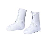 Upland Hunting Boots Women High Cylinder Water Shoes Rain Proof and Thickened Shoe (White, 7-7.5)