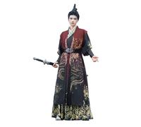 Uplateng Chinese Hanfu Men's Ancient Elegant Hanfu Song Dynasty Gentleman Traditional Cosplay Retro Costume S-2XL 40-85KG (red-3Pcs,XL)