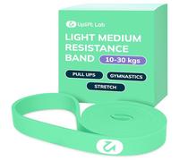 Uplift Lab Pull Up Resistance Bands Set, Closed Loop Physio Bands for Home Gym, Mobility, Stretching, Pilates, Yoga, CrossFit, Fitness, Workout, Boxing (Light Green (20-65 lbs; 10-30 Kg))