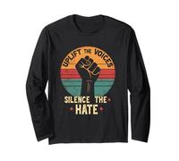 Uplift The Voices Silence The Hate Retro Solidarity Long Sleeve T-Shirt