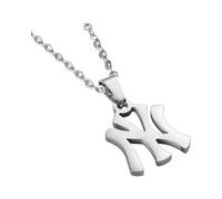 Uplift Us Marketplace 18K Gold Plated - Silver New York Necklace Stainless Steel Pendant Necklace Link Chain NY Pendant High Polished Finish Gift Idea, M, Stainless Steel, No Gemstone