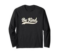 Uplifting Be Kind Retro Vintage Everyday Positivity Long Sleeve T-Shirt