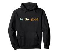 Uplifting Be The Good Retro Distressed Colorful Vintage Pullover Hoodie