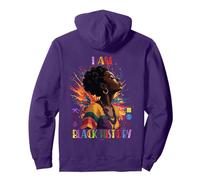 Uplifting "I am Black History" inspirational girlfriend Pullover Hoodie