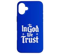 uplifting “In God We Trust” Gothic/Old English Style faith Case for iPhone 16 Plus