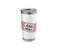 Uplifting Jesus Heals Bandage with Hearts Stainless Steel Insulated Tumbler