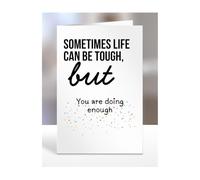Uplifting, Positive, Cheerful, Thoughtful Card Gifts for Men, Women, Presents for Friends, Relatives, Colleagues, Cheer someone up, You are doing enough, A5-321d_34