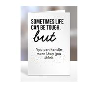 Uplifting, Positive, Cheerful, Thoughtful Card Gifts for Men, Women, Presents for Friends, Relatives, Colleagues, Cheer someone up, handle more than you think, A5-321d_68