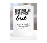 Uplifting, Positive, Cheerful, Thoughtful Card Gifts for Men, Women, Presents for Friends, Relatives, Colleagues, Cheer someone up, You are growing through this, A5-321d_38