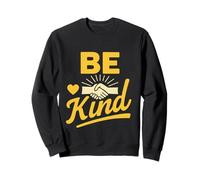 Uplifting Positivity Quote: Retro Be Kind with Handshake Sweatshirt