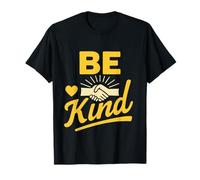 Uplifting Positivity Quote: Retro Be Kind with Handshake T-Shirt