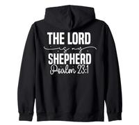 Uplifting Spiritual Quote The Lord is my Shepherd Psalm 23:1 Zip Hoodie
