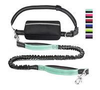 Upliftjoys Dog Leash, 70" Hands Free Dog Leash with Zipper Pouch, Dual Padded Handles Running Leashes, Padded Waist Belt, Waterproof Bag, for Walking, Jogging (Light Blue)