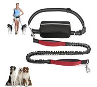Upliftjoys Dog Leash, Upliftjoys Hands Free Dog Leash with Zipper Pouch, Tangle Free Dual D-og Le-ash for Dogs Walking, Dual Padded Handles Running Leashes, for Small&large Dogs (#j)
