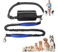 Upliftjoys Hands-Free Dog Leash,5.5 Ft Upliftjoys Dog Leash with Zipper Pouch,Retractable Hands Free Dogs Leashs with Zipper Pouch,for Dogs Walking (Blue,Single rope)