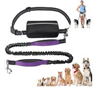 Upliftjoys Hands-Free Dog Leash,5.5 Ft Upliftjoys Dog Leash with Zipper Pouch,Retractable Hands Free Dogs Leashs with Zipper Pouch,for Dogs Walking (Purple,Single rope)