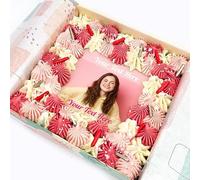 Upload Photo & Text on Blue Brookies | Letterbox Friendly Brookie | Irresistibly Brownie & Cookie Combination | Great Tasting Gifts For Him Or Her | Perfect For Birthdays, Celebrations Or Any Event