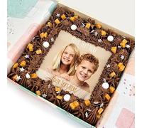 Upload Photo & Text on Caramel Brookies | Letterbox Friendly Brookie | Irresistibly Brownie & Cookie Combination | Great Tasting Gifts For Him Or Her | Perfect For Birthdays or Celebrations