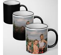 Upload Your Own Images Mug Heat Sensitive Colour Changing Mug Magic Reveal Custom Photo Coffee Cup Personalised Picture Text Options Gift Present Heat Change Magic Mug Gift (1 Photo)