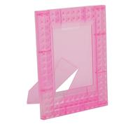 Uplory 4.3x3.3 inch mini photo frame, desktop instant photo frame, let the beautiful life leave footprints, commemorate some unforgettable things, suitable for desktop display (Light Pink)