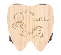 Uplory Baby Teeth Save Box,Wooden Tooth Storage Box,Baby Tooth Fairy Box,Teeth Storage Wooden Box Baby Tooth Keepsake Collecting Box Infants Kids Save Boxes