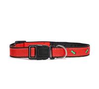 Uplory Cat Collar, Kitten Collar Adjustable Reflective Safety Nylon with Buckle Design, Small Kitten Collar for Pet to Go out at Night