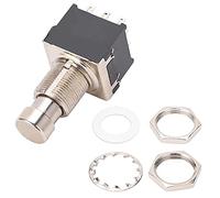 Uplory Guitar Pedal Box Switch,9 Pin Metal PVC High Temperature True Bypass Audio Equipment (Black)