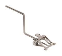 Uplory Marching Music Holder, Portable Iron Music Stands Silver Appearance Excellent Workmanship Dual Use Extra Stable Reinforced Folding Sheet Music Stand Desktop Book Stand (B Type)