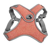 Uplory Pet Leash Vest,Reflective Harness Adjustable Breathable Dog Walking Strap Outdoor,X-Shaped Comfortable Secure with Anti-Glare Reflective Stripe Suitable for Jogging (M)