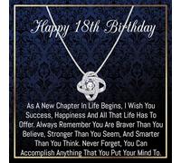 UPLOVEGIFTS 18th birthday gifts for girls, necklace for 18 year old girls, birthday gifts for her daughter, sister, granddaughter, best friends, happy 18th birthday gift ideas, Cubic Zirconia, Cubic