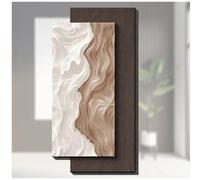 UPLTOE 3D Abstract Sandstone Wall Art, Large Simple Sculpture Art Decoration with LED Lights, Suitable for Entrance, Living Room, Corridor, Office B-19.7x39.4in