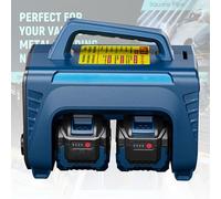 UPLTOE Battery Powered Portable Welding Machine,Cordless Welding Machine, Machine with LED Display MMA ARC Hot Start Arc Force Anti-Stick Welder,for Outdoor Metal Repair. 2batteries