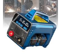 UPLTOE Cordless Welding Machine Battery Powered Portable,Hot Start Portable Stick/Flux Core Welder,LED Display,Adjustable current,Welder + battery+ charger,for Outdoor Metal Repair. 2batteries