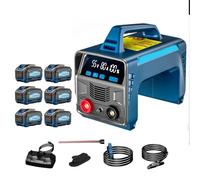 UPLTOE Cordless Welding Machine Battery Powered Portable,Welder + battery+ charger,LED Display,Adjustable current,Hot Start Portable Stick Core Welder,for Outdoor Metal Repair. 6batteries