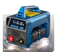 UPLTOE Cordless Welding Machine Battery Powered Portable,Welder + battery + charger,LED Display,Adjustable current,for Outdoor Metal Repair. 2batteries
