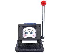 UPLTOE DIY Button Maker Machine 2.68x2.28 in,Press Badge Maker Kit and Pins with Paper Cutter and 100 Components 68x58mm,for Photo/Refrigerator Stickers Cutter