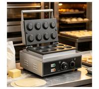 UPLTOE Egg Tart Shell Forming Baking Machine, 8/15-Cavity Commercial Tart Maker 8Round