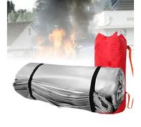 UPLTOE Emergency Fire Suppression Blanket for Conflagration, Large Vehicle Fire Blanket, 1100°C Melting Point, 0.5mm Thick, Easy to Deploy, Fits SUVs and Saloons 4 * 6m/13 * 20ft